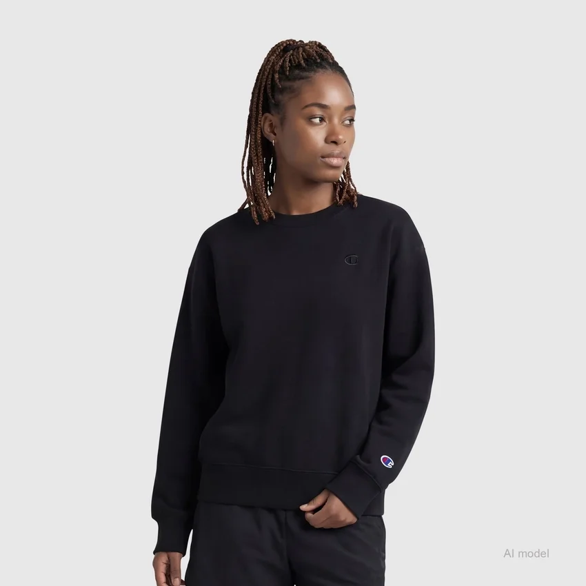 Bluza de trening cu guler rotund Powerblend, „C” mic
