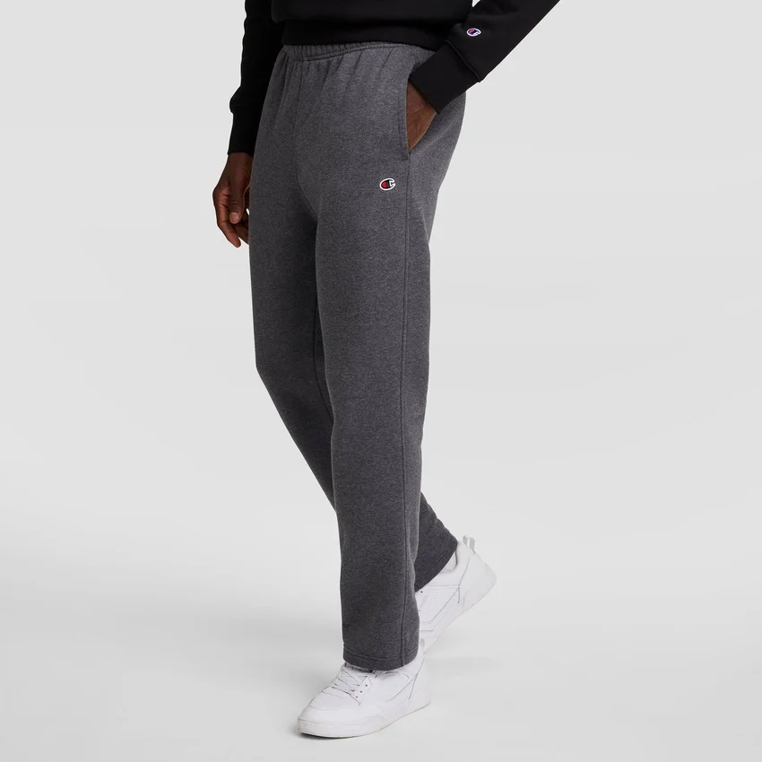 Pantaloni de trening Powerblend, cu tiv deschis, C Logo