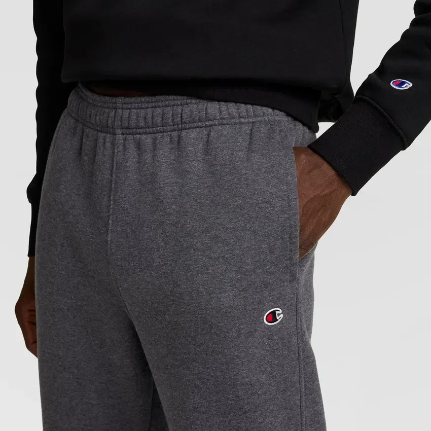 Pantaloni de trening Powerblend, cu tiv deschis, C Logo