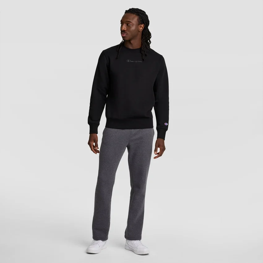 Pantaloni de trening Powerblend, cu tiv deschis, C Logo