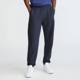 Pantaloni de trening Reverse Weave cu logo mic și talie strânsă
