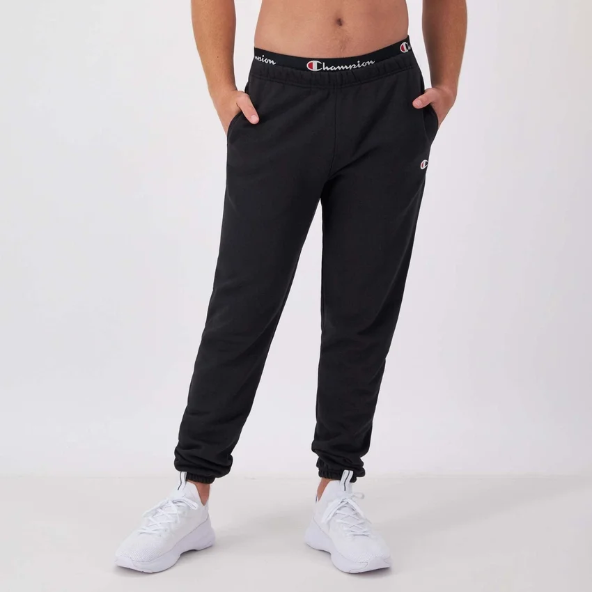 Pantaloni de trening Reverse Weave cu logo mic și talie strânsă