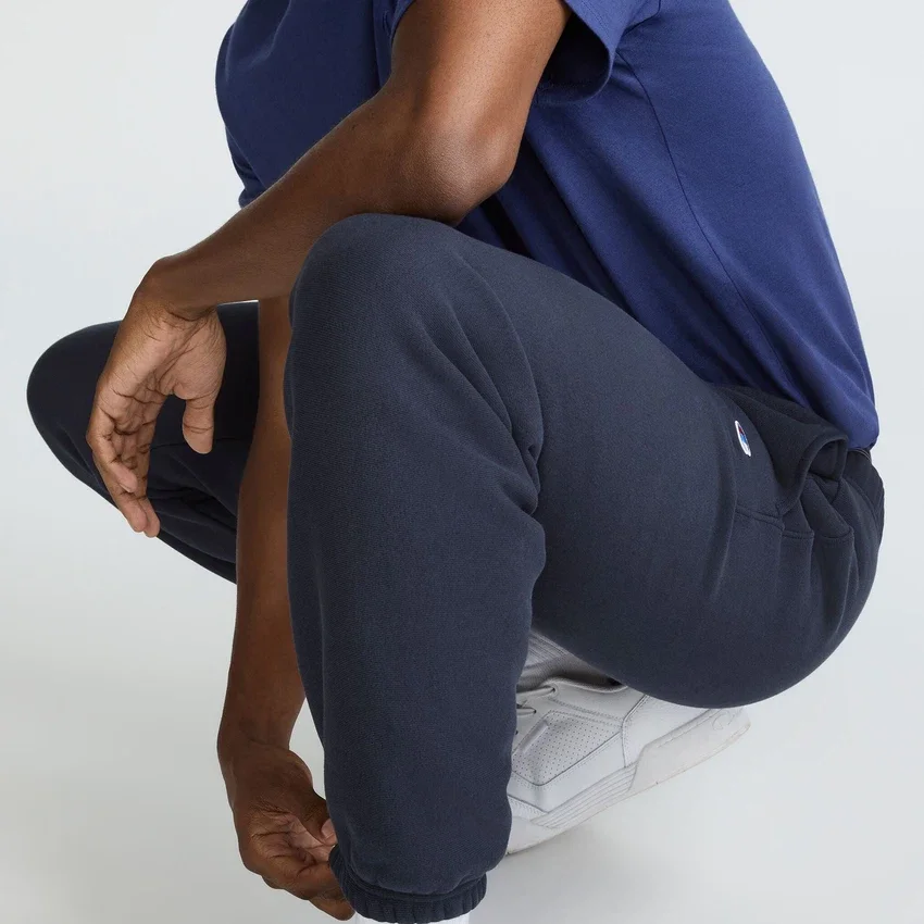 Pantaloni de trening Reverse Weave cu logo mic și talie strânsă