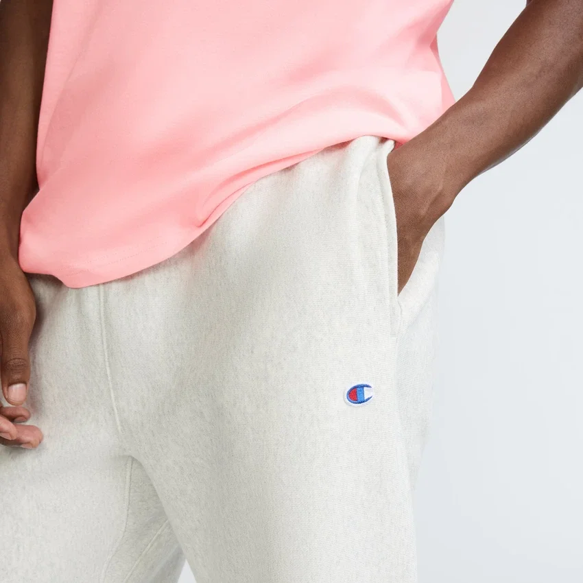Pantaloni de trening Reverse Weave cu logo mic și talie strânsă