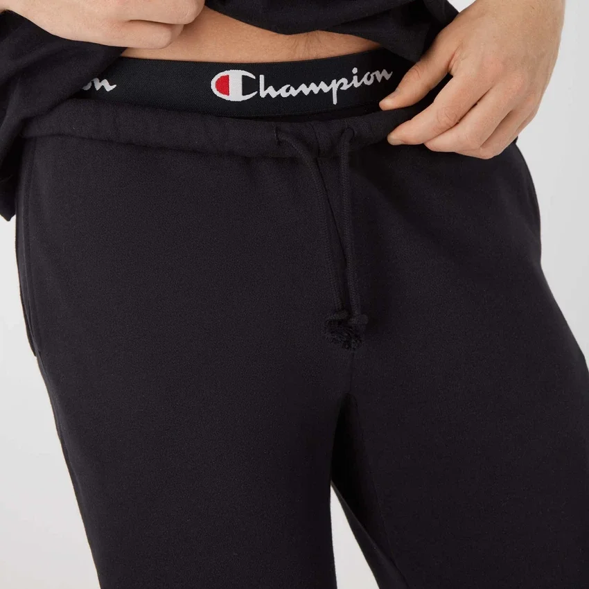 Pantaloni de trening Reverse Weave cu logo mic și talie strânsă