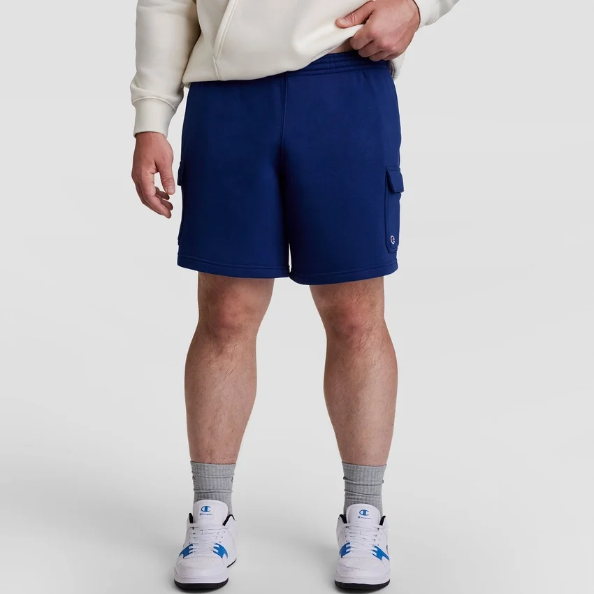 Pantaloni scurți cargo din fleece de 8", C Logo