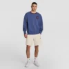 Pantaloni scurți de 9" în stil retro modern, spălați, cu C Logo