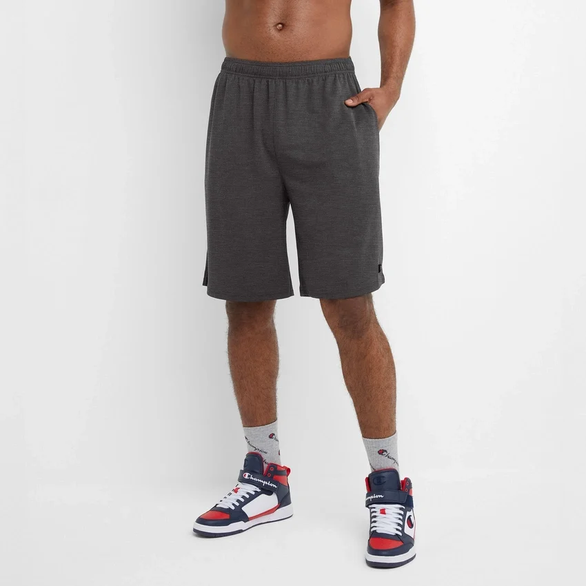 Pantaloni scurți sportivi de 10", cu proprietăți de absorbție a umezelii – Mărimi mari și înalte