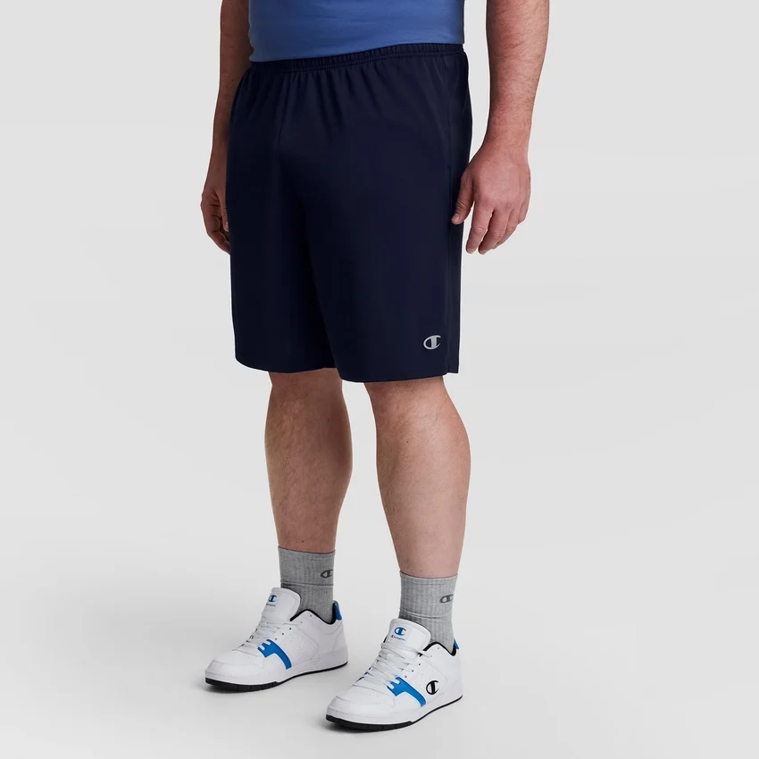 Pantaloni scurți sportivi de 10", cu proprietăți de absorbție a umezelii – Mărimi mari și înalte