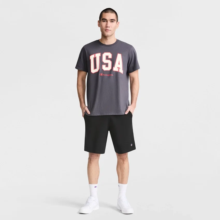 Pantaloni scurți ușori de relaxare de 9", cu logo C brodat