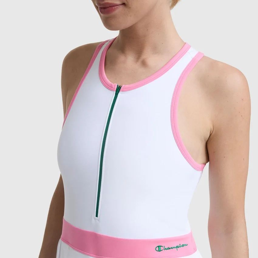 Rochie de tenis Match Point, cu Script Logo brodat