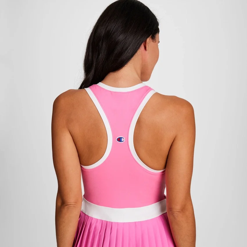 Rochie de tenis Match Point, cu Script Logo brodat