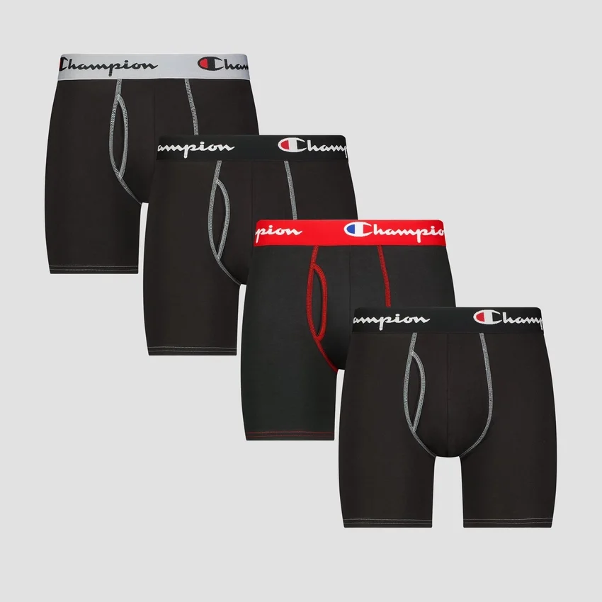 Set de 4 boxeri din bumbac elastic