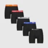 Set de 5 boxeri din bumbac elastic