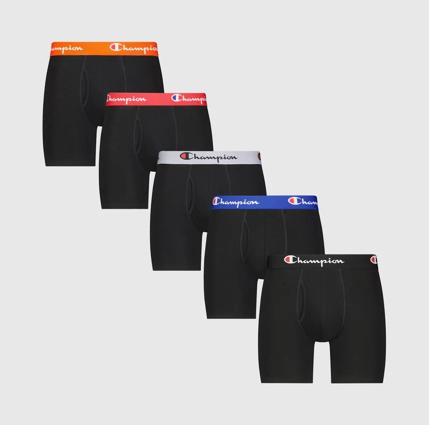 Set de 5 boxeri din bumbac elastic