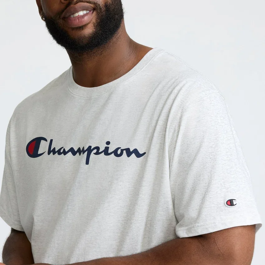 Tricou clasic cu grafică, Script Logo – mărimi mari și înalte