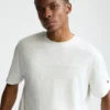 Tricou clasic cu imprimeu grafic, Script Logo tonal