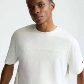 Tricou clasic cu imprimeu grafic, Script Logo tonal