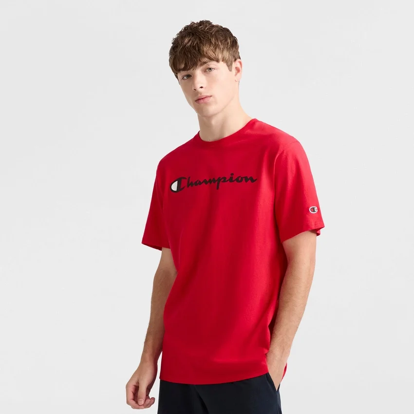 Tricou clasic cu imprimeu, Script Logo