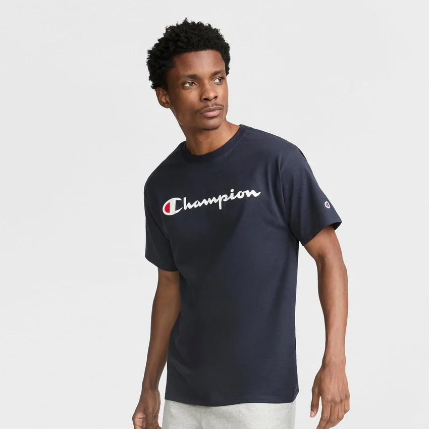 Tricou clasic cu imprimeu, Script Logo