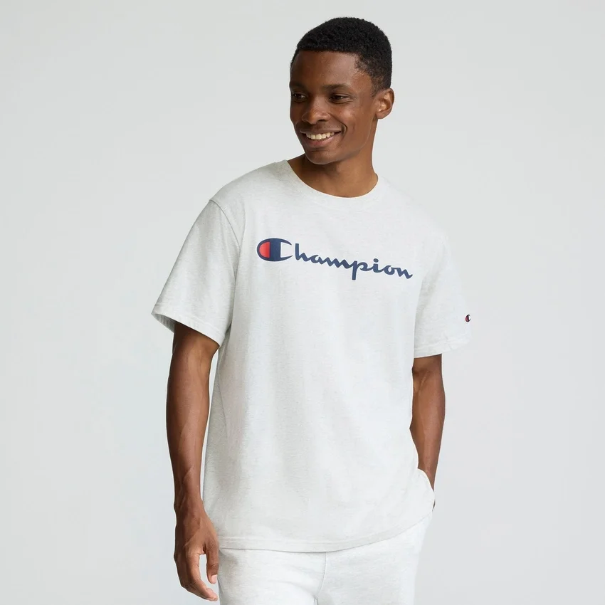 Tricou clasic cu imprimeu, Script Logo