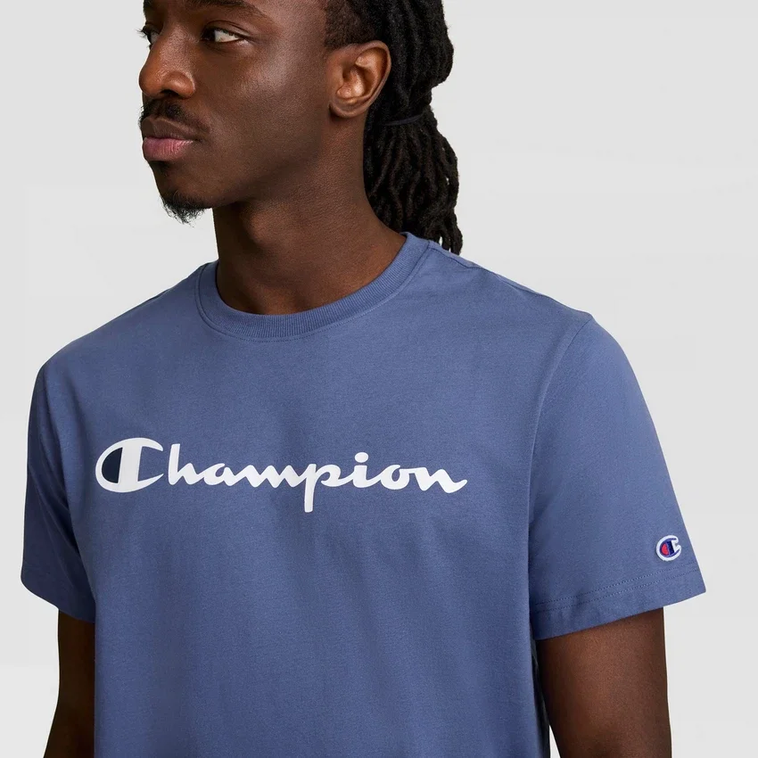 Tricou clasic cu imprimeu, Script Logo