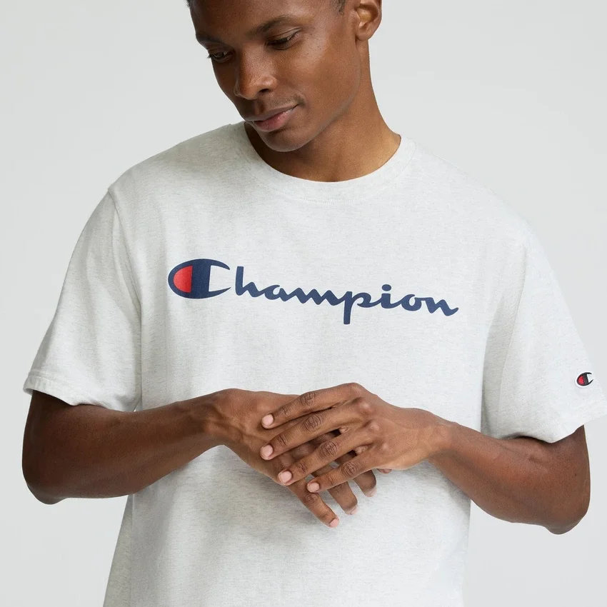 Tricou clasic cu imprimeu, Script Logo