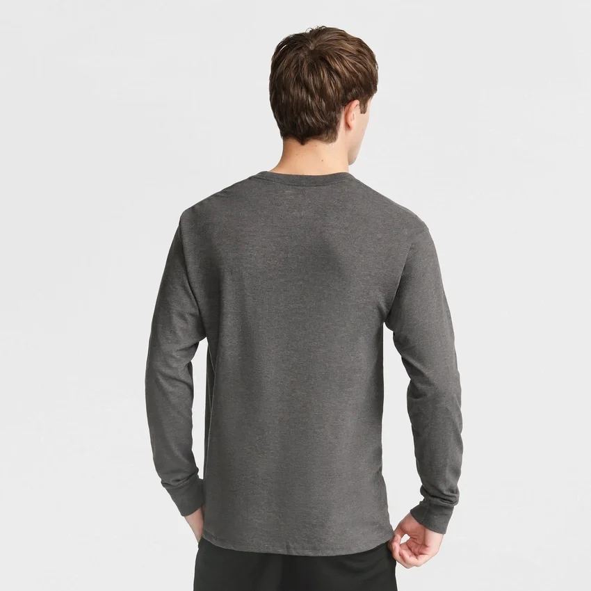 Tricou clasic cu mânecă lungă, C Logo brodat