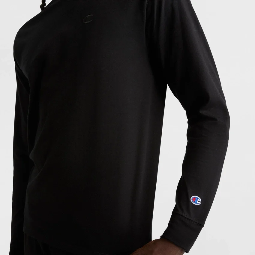 Tricou clasic cu mânecă lungă, C Logo brodat
