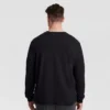 Tricou clasic cu mânecă lungă, C Logo brodat – mărimi mari și înalte