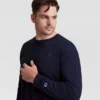 Tricou clasic cu mânecă lungă, C Logo brodat – mărimi mari și înalte