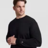 Tricou clasic cu mânecă lungă, C Logo brodat – mărimi mari și înalte