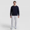 Tricou clasic cu mânecă lungă, C Logo brodat – mărimi mari și înalte