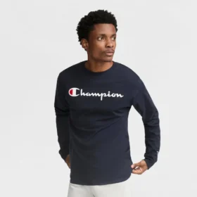 Tricou clasic cu mânecă lungă și grafică, Script Logo