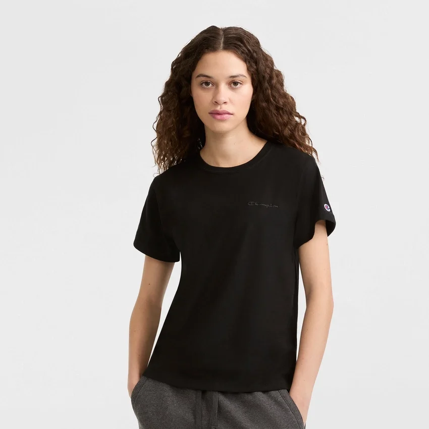 Tricou clasic, inscripție tonală pe pieptul stâng
